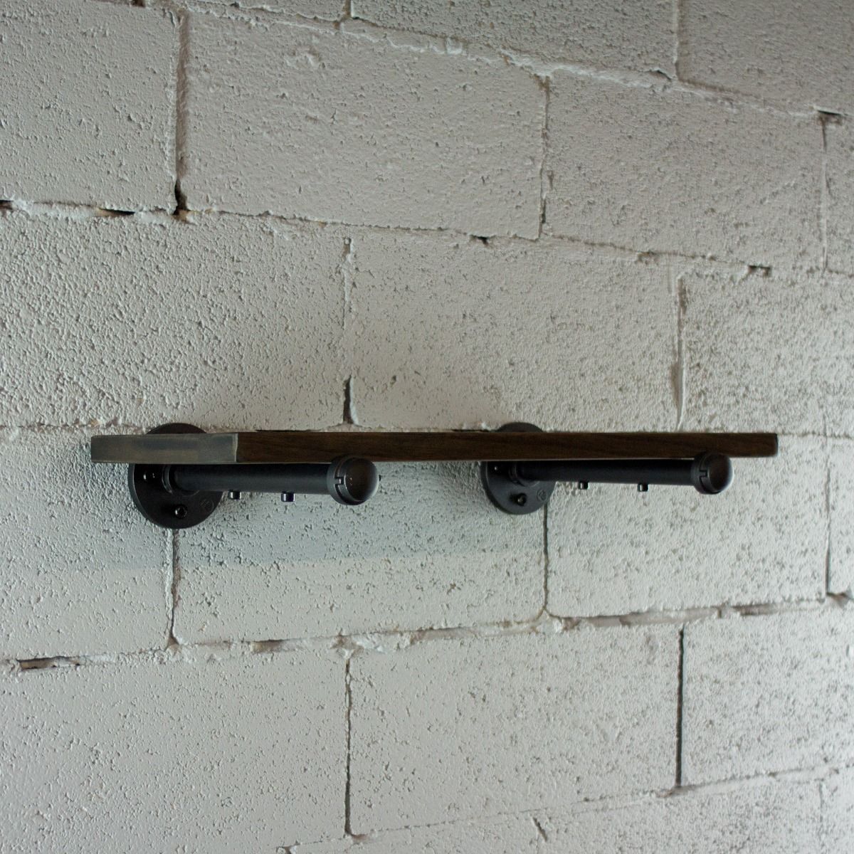 Industrial Vintage Wood Finish Wall Mounted Shelf - Nordic Side - 10-07, feed-cl0-over-80-dollars, furniture-pipeline, furniture-tag, US