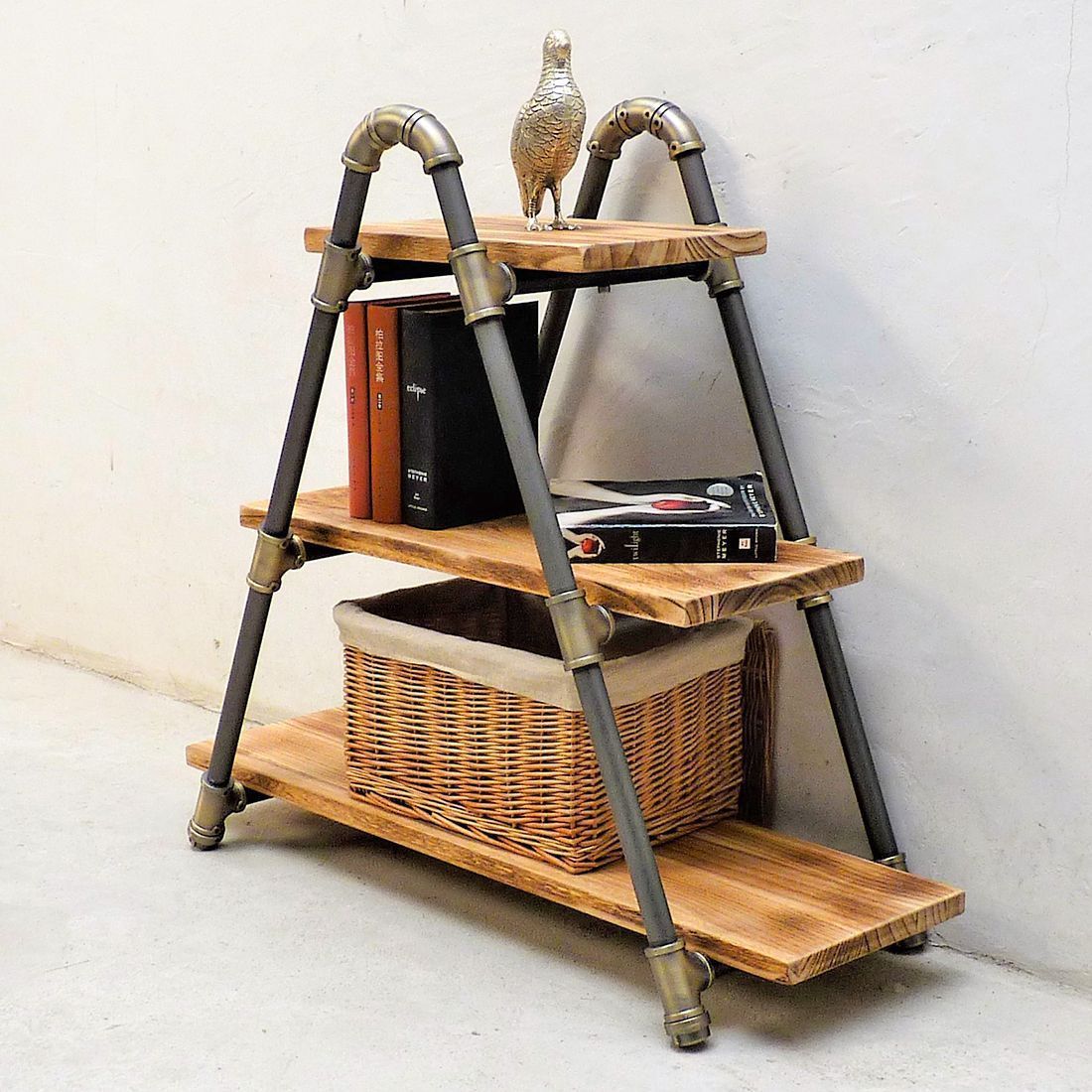 Three Shelf Display Bookcase - Nordic Side - 10-09, feed-cl0-over-80-dollars, furniture-pipeline, furniture-tag, US