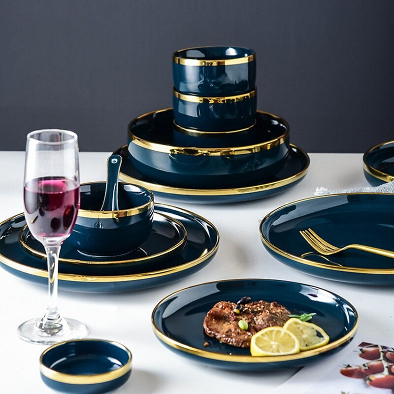 Oxford Blue Luxury Dinnerware Collection