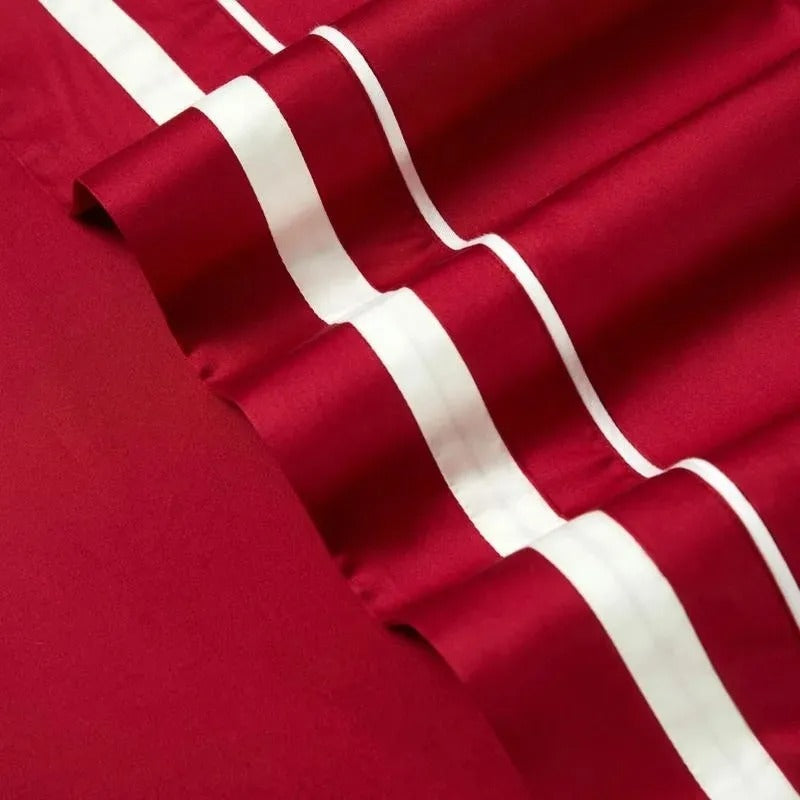 Ona Red Luxury Bedding Set