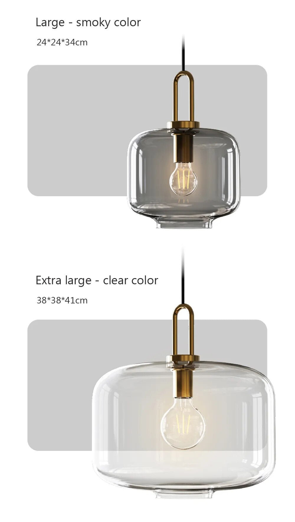 Modern Glass Pendant Lamp Light
