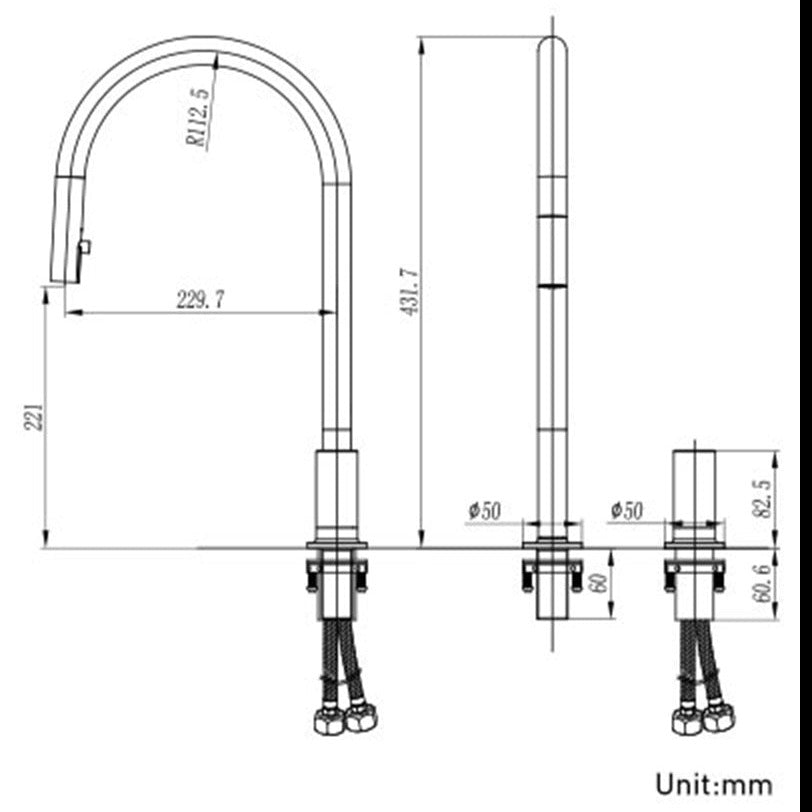 Snara - Modern Kitchen Faucet with Sprayer