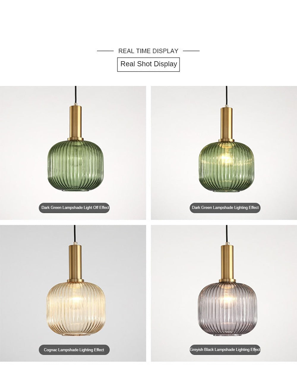 Oud Azura Nordic Glass Pendant Lights