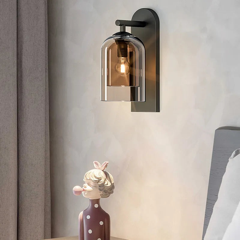 Scandinavian Postmodern Double Glass Wall Lamps