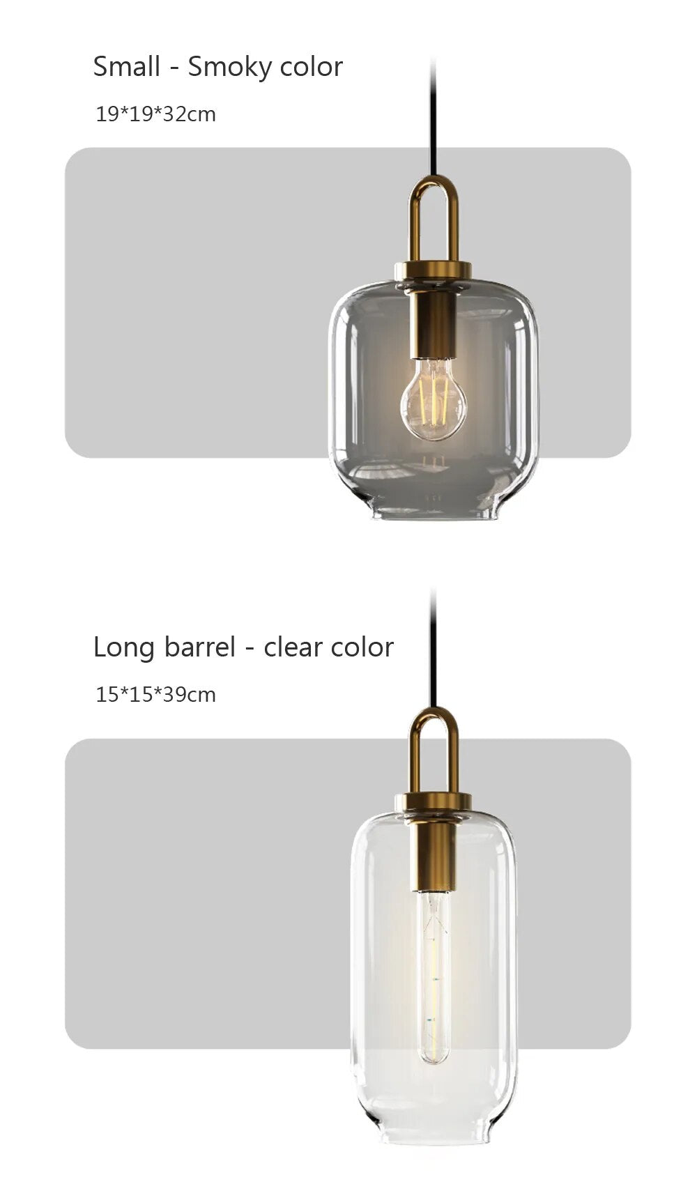 Modern Glass Pendant Lamp Light