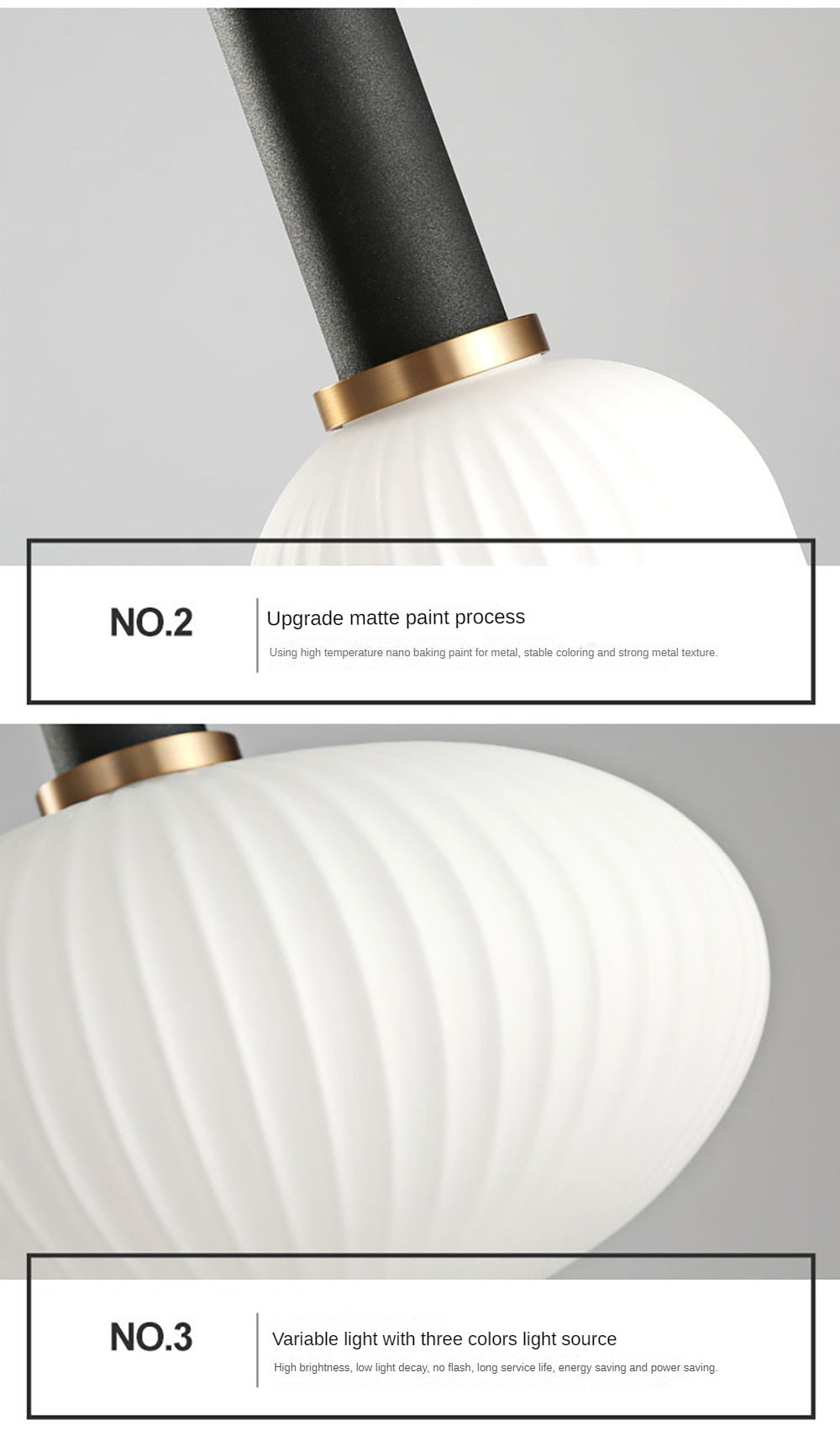 Oud Azura Nordic Glass Pendant Lights