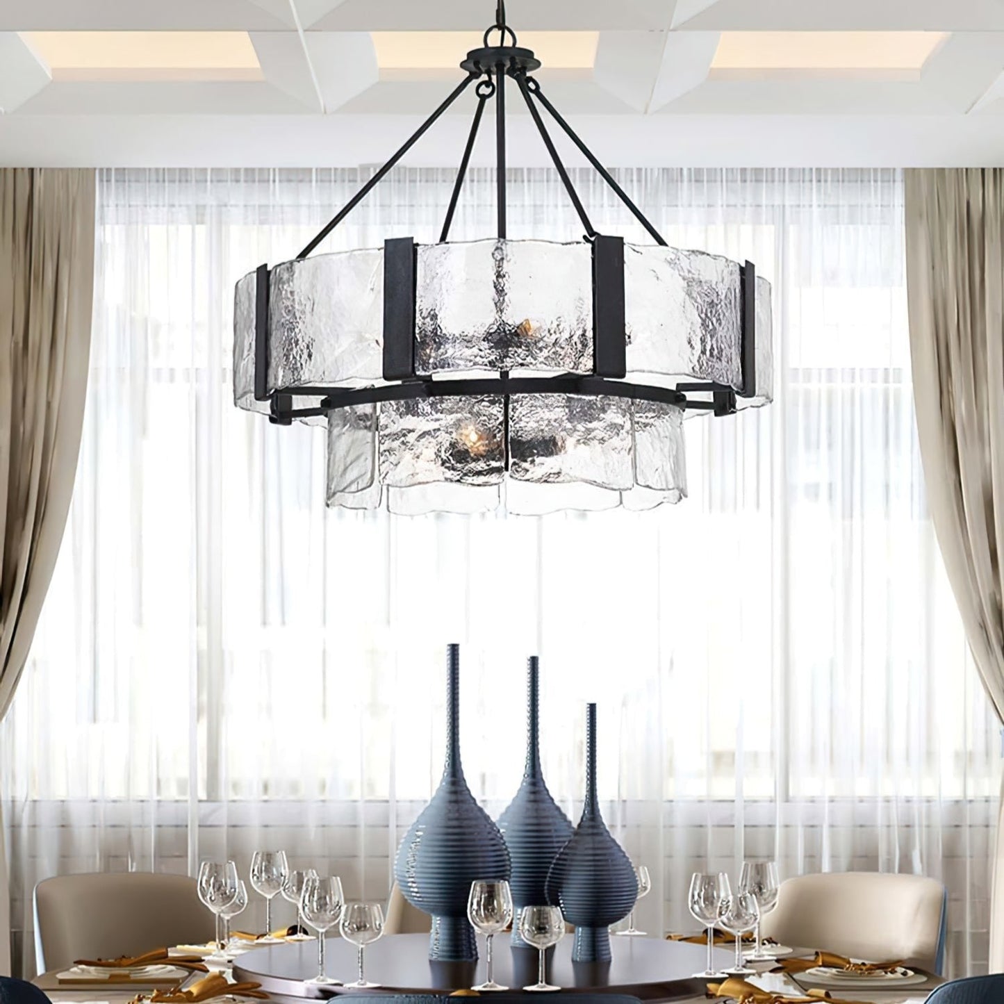 Aenon Glass Chandelier