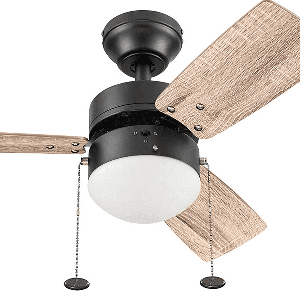 Aiken - Rubbed Bronze 3 Blade Ceiling Fan