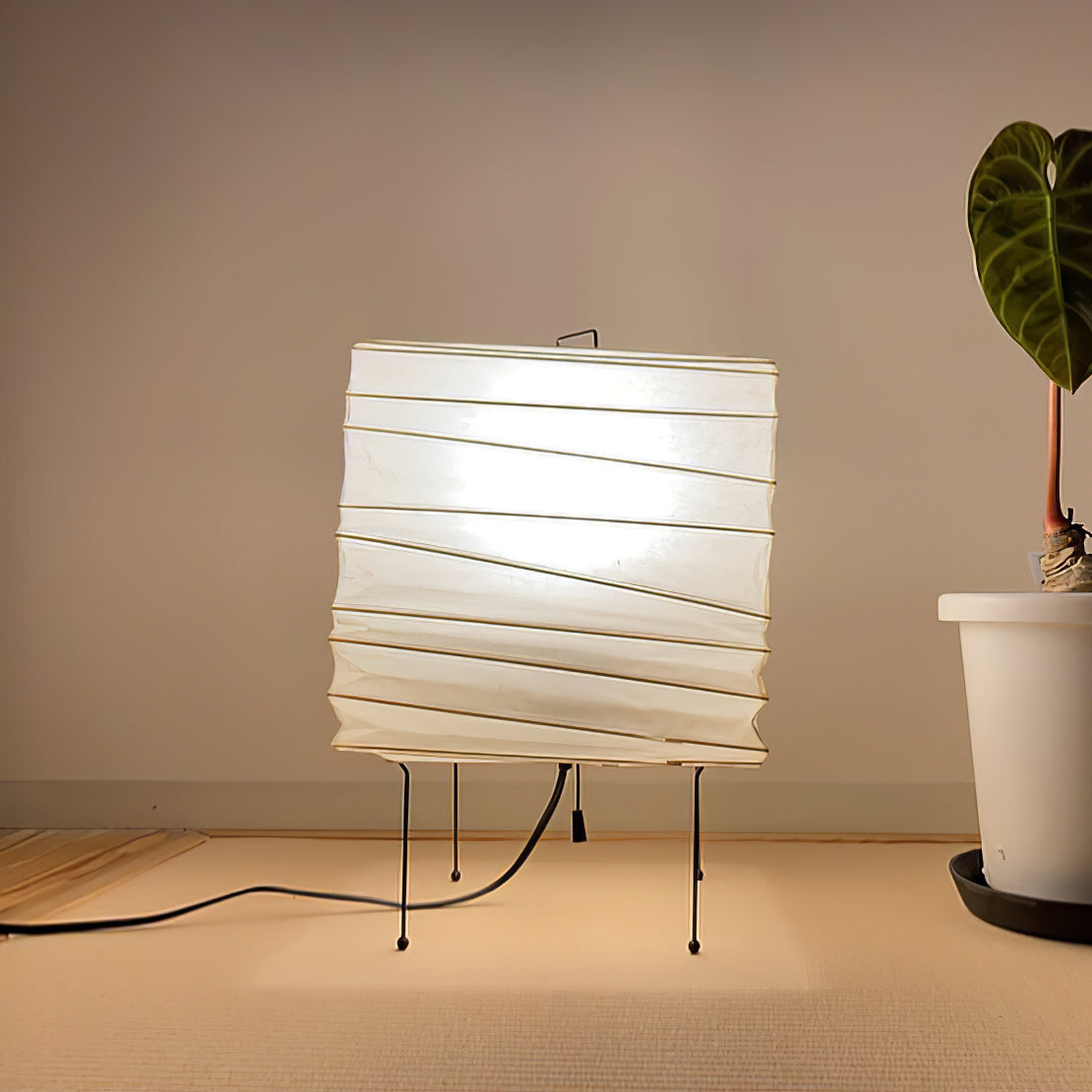 Washi Paper 3X Table Lamp