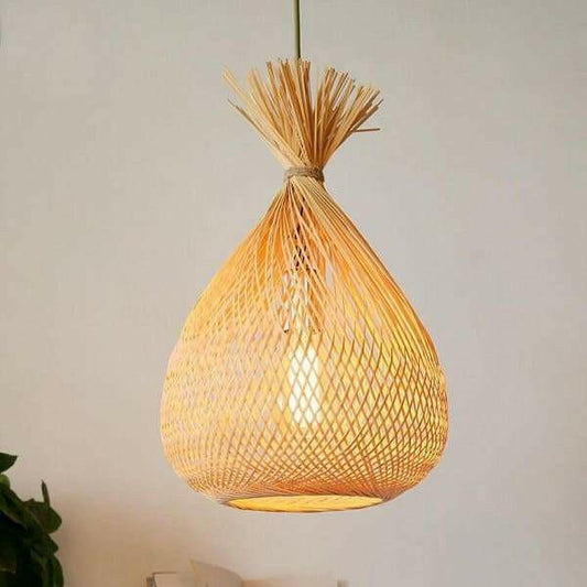 Albert - Bulb Style Bamboo Pendant Lamp