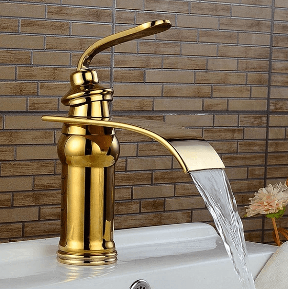 Ames - Vintage Brass Waterfall Faucet