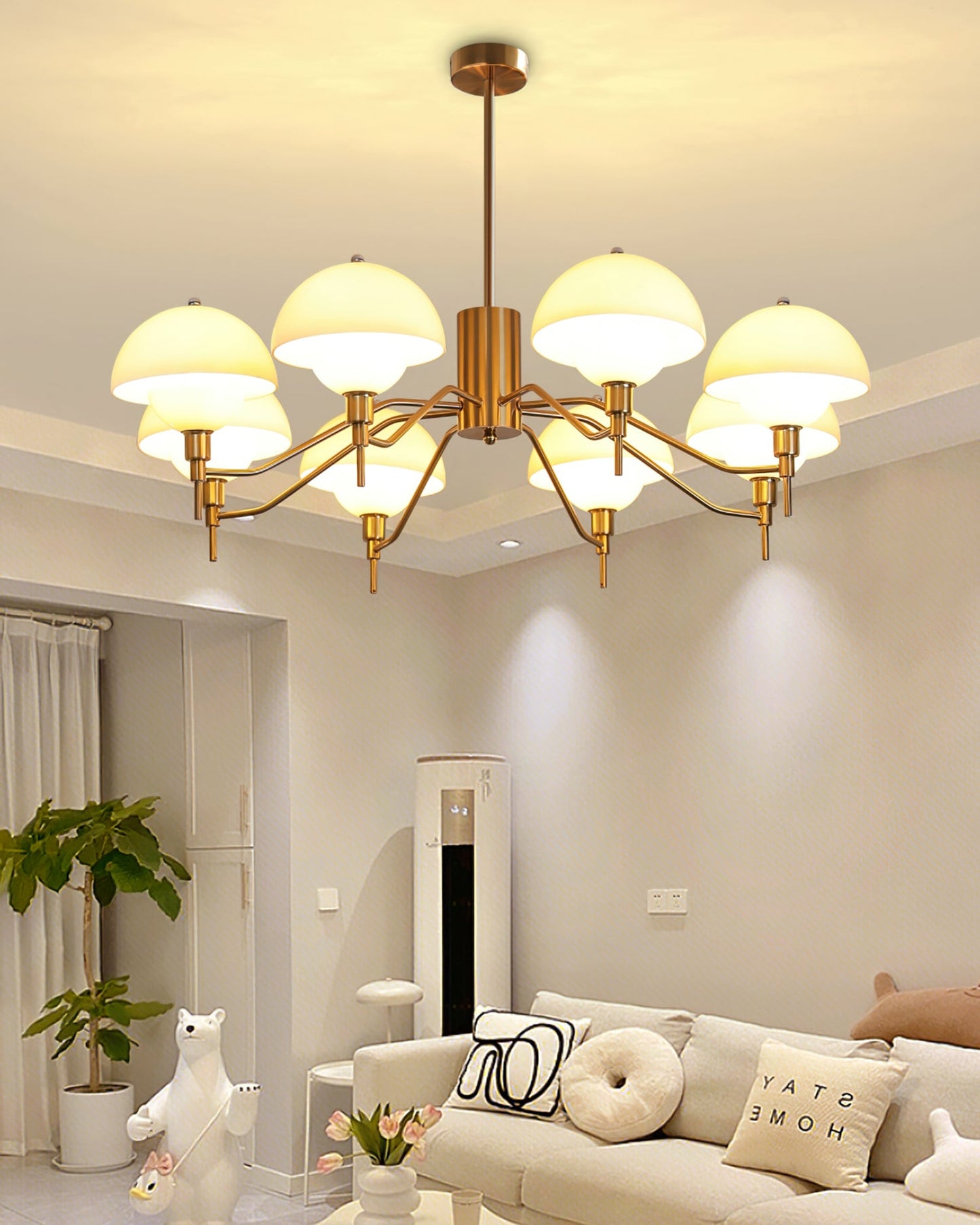 Anchored Orb Chandelier