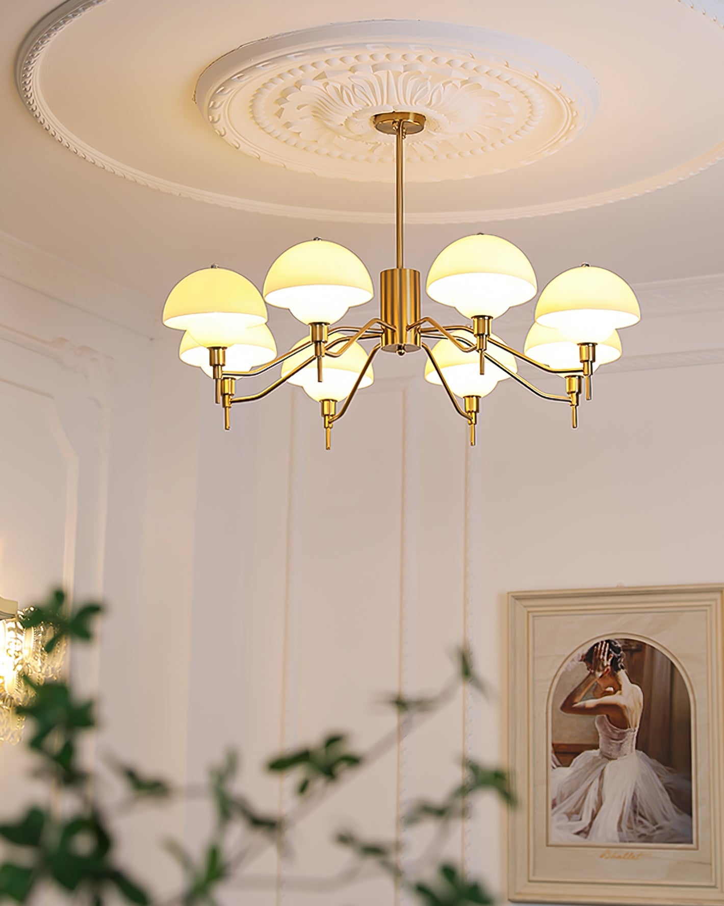 Anchored Orb Chandelier