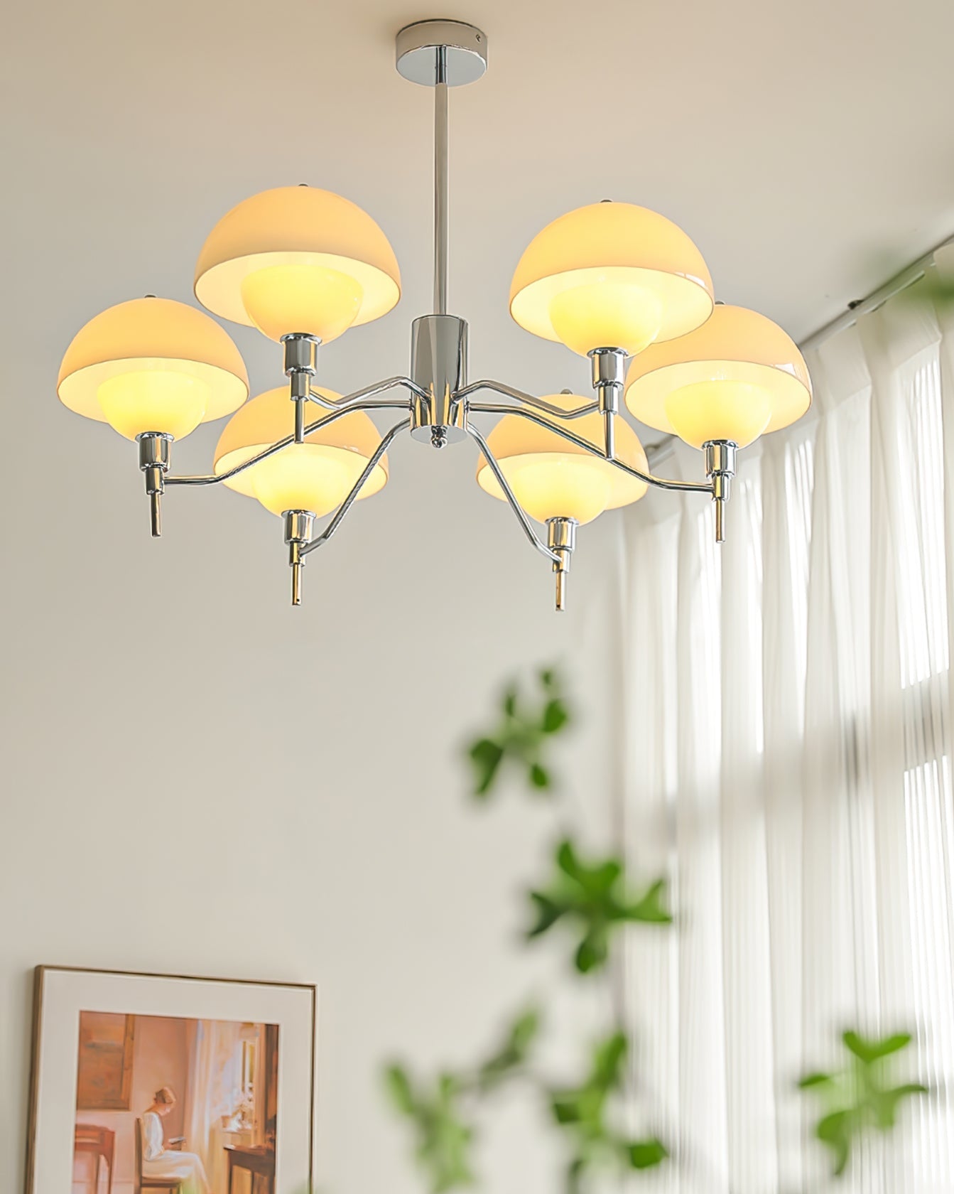 Anchored Orb Chandelier