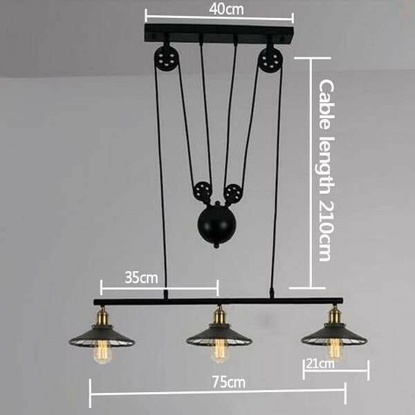 Anouk - Retro Pendant Retractable Chandelier Light Adjustable