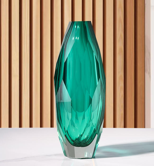 The Harriet Vase Amethyst - Green