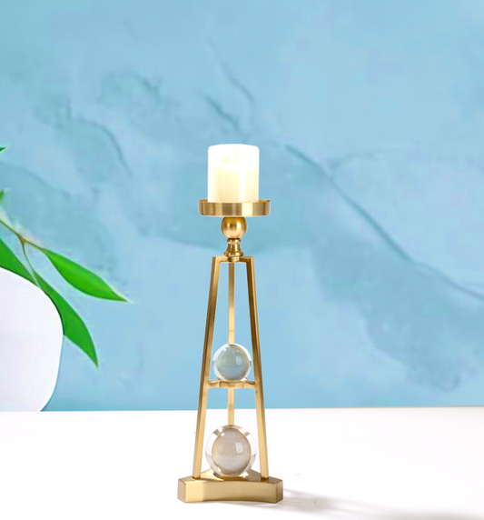 The Athena Collection Candle Holder - Small, Gold