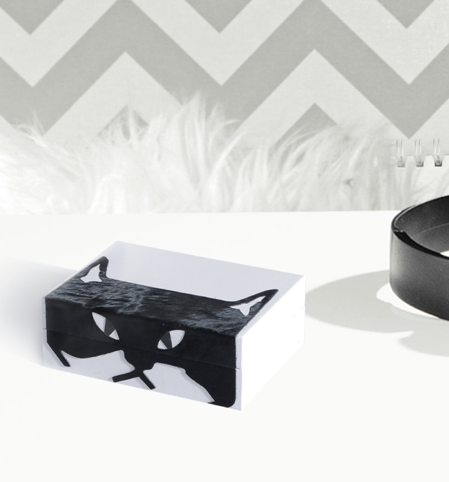 The Feline Jewellery Collection - Small, Grey/Black