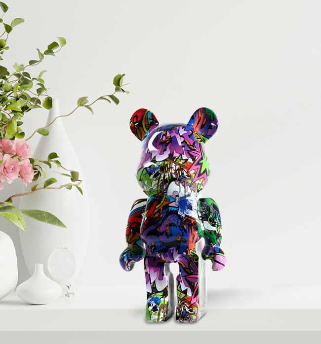 Bear Figurine - Purple Undertone