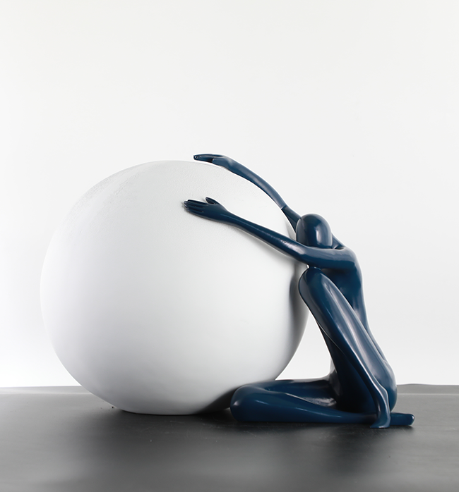 Apollo And The Earth - White & Blue