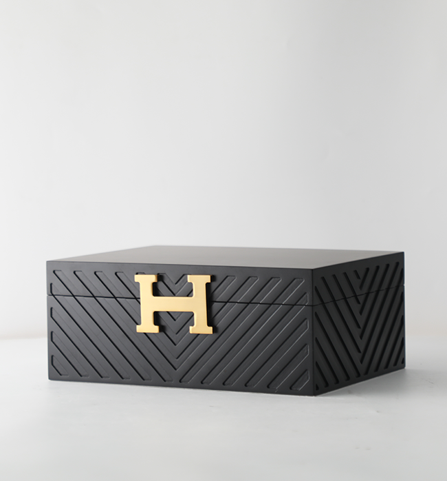 The Hephaestus Collection Jewellery Box - Large, Matte Black