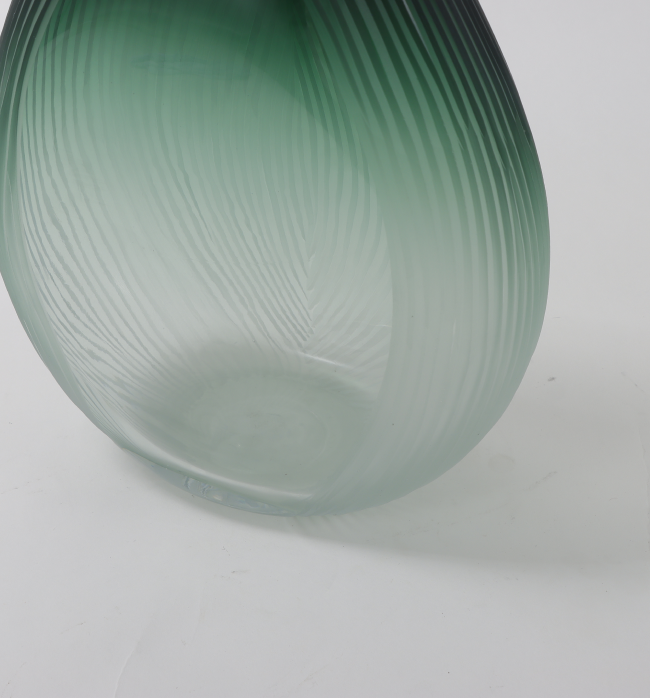 The Ida Collection Vase - Small, Green & White