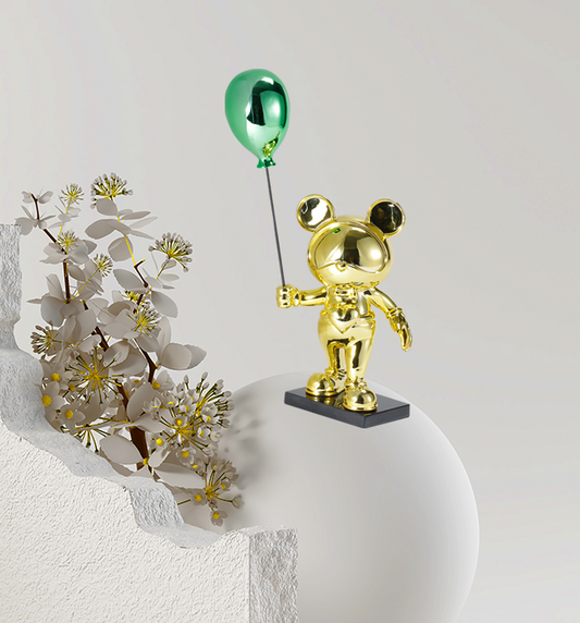 Minnie And the Balloon - Gold/Green