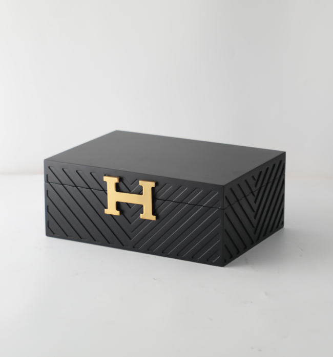 The Hephaestus Collection Jewellery Box - Large, Matte Black