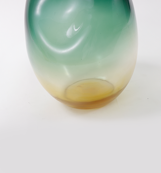 The Guiliana Collection Vase - Small, Green & Gold