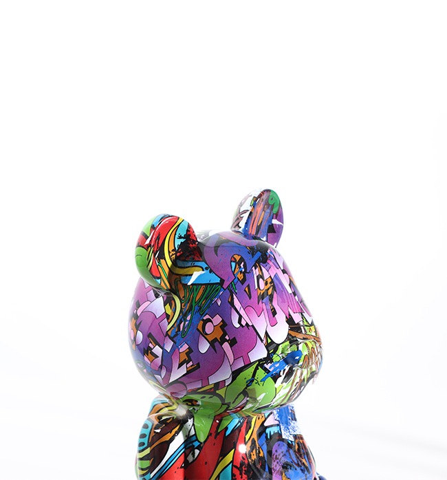 Bear Figurine - Purple Undertone