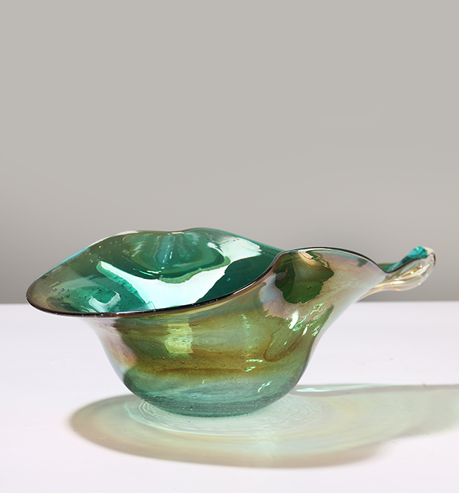 The Marguerite Fruit Platter - Large, Greenish Blue