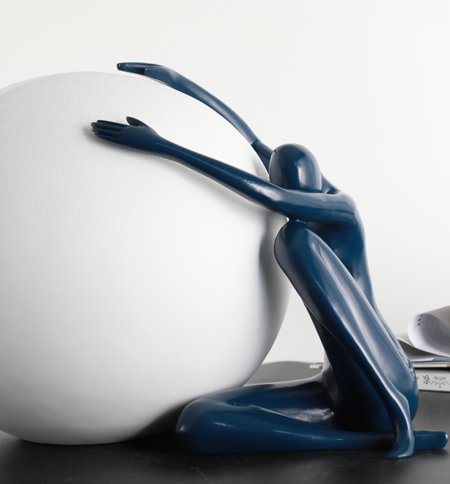 Apollo And The Earth - White & Blue