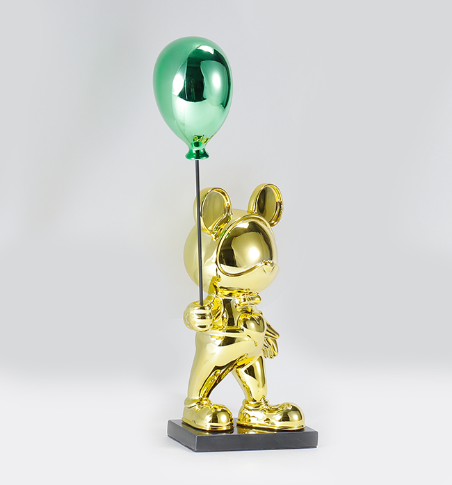 Minnie And the Balloon - Gold/Green