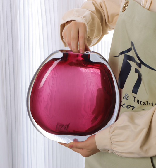 The Savannah Collection Vase Ruby - Small, Red