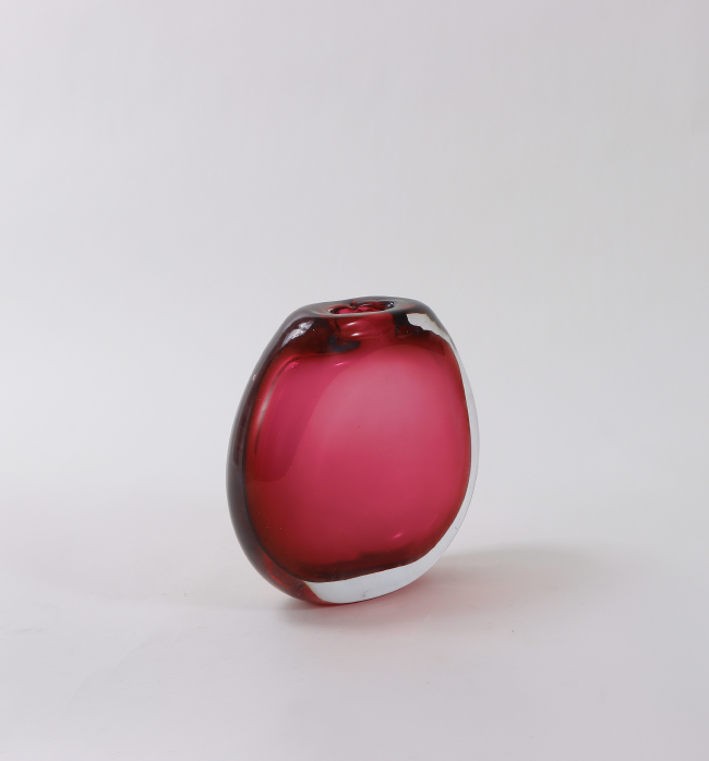 The Savannah Collection Vase Ruby - Small, Red