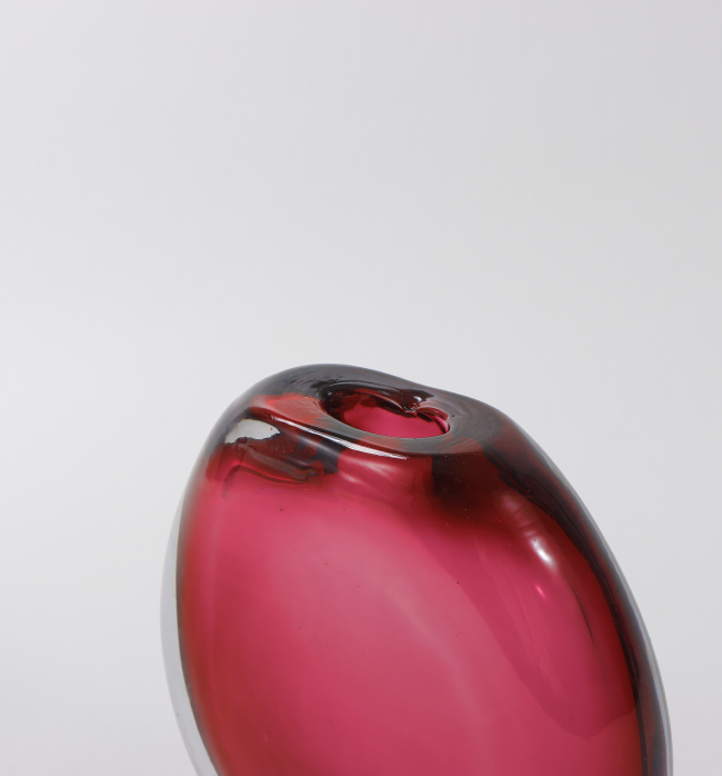 The Savannah Collection Vase Ruby - Small, Red