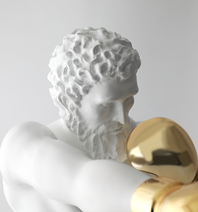 Ares The Boxer - White