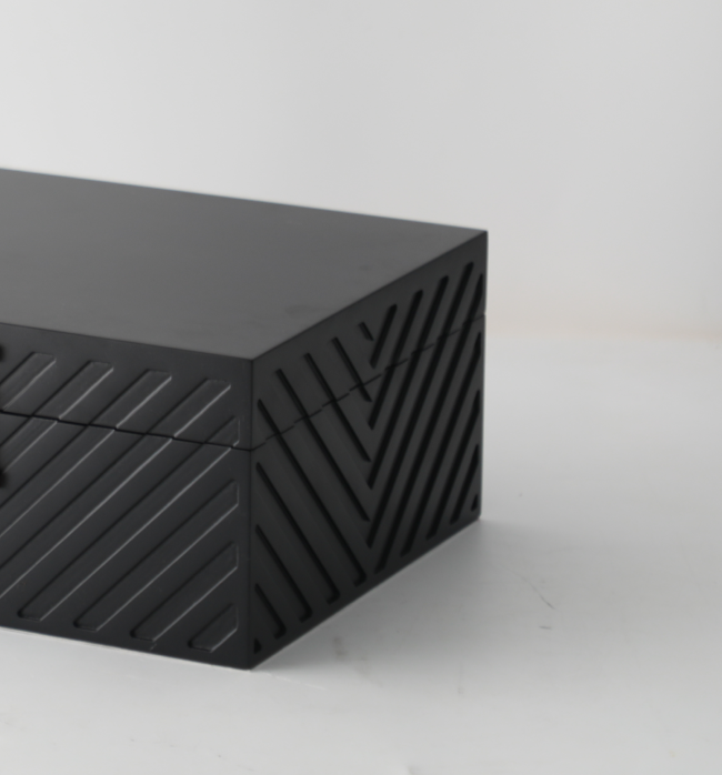 The Hephaestus Collection Jewellery Box - Large, Matte Black