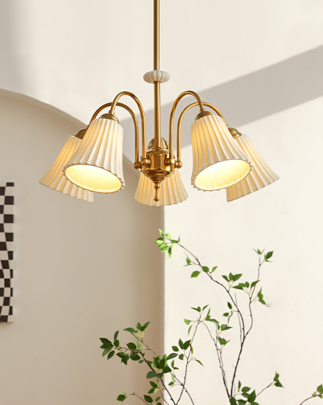 Asea Brass Chandelier