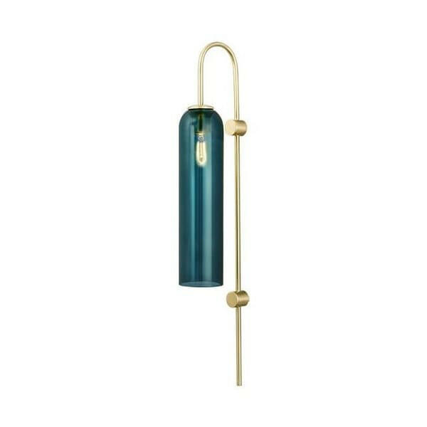 Ashley - Blue And White Glass Tube Wall Sconce Light