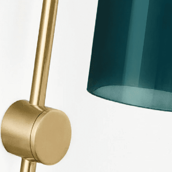 Ashley - Blue And White Glass Tube Wall Sconce Light