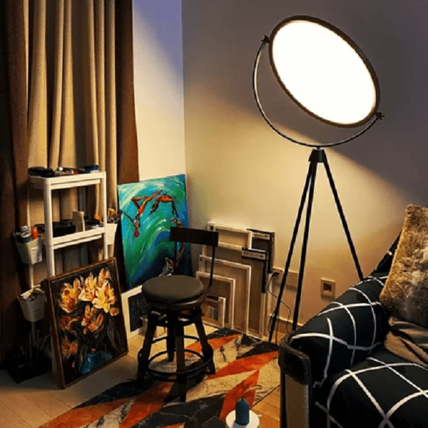 Astra - Black Nordic Lunar Floor Lamp
