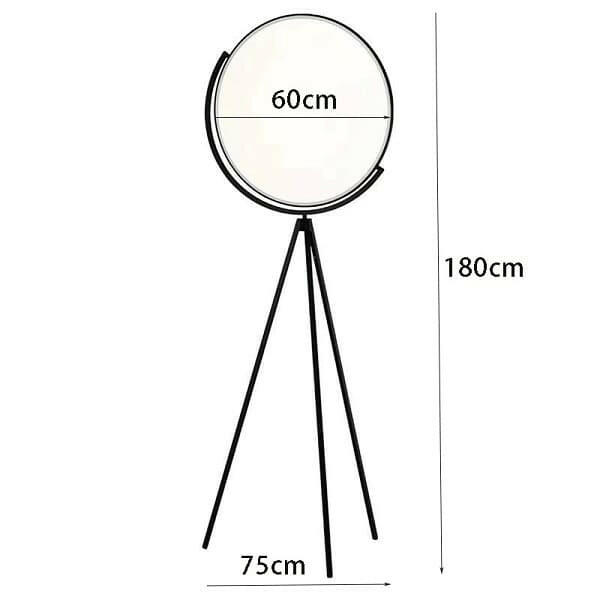 Astra - Black Nordic Lunar Floor Lamp