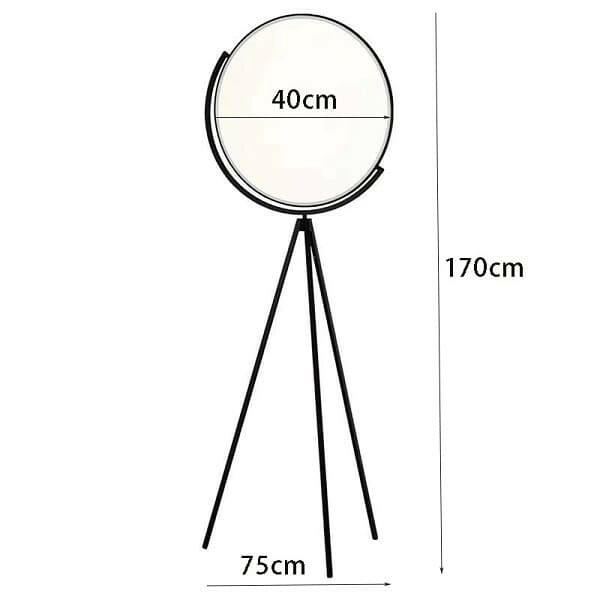 Astra - Black Nordic Lunar Floor Lamp