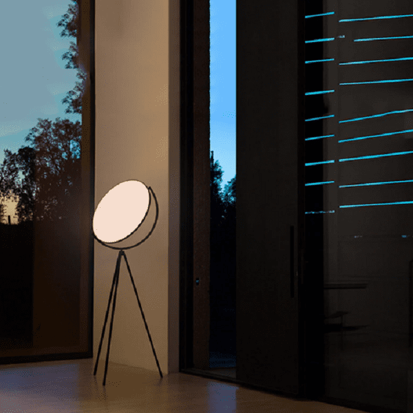 Astra - Black Nordic Lunar Floor Lamp