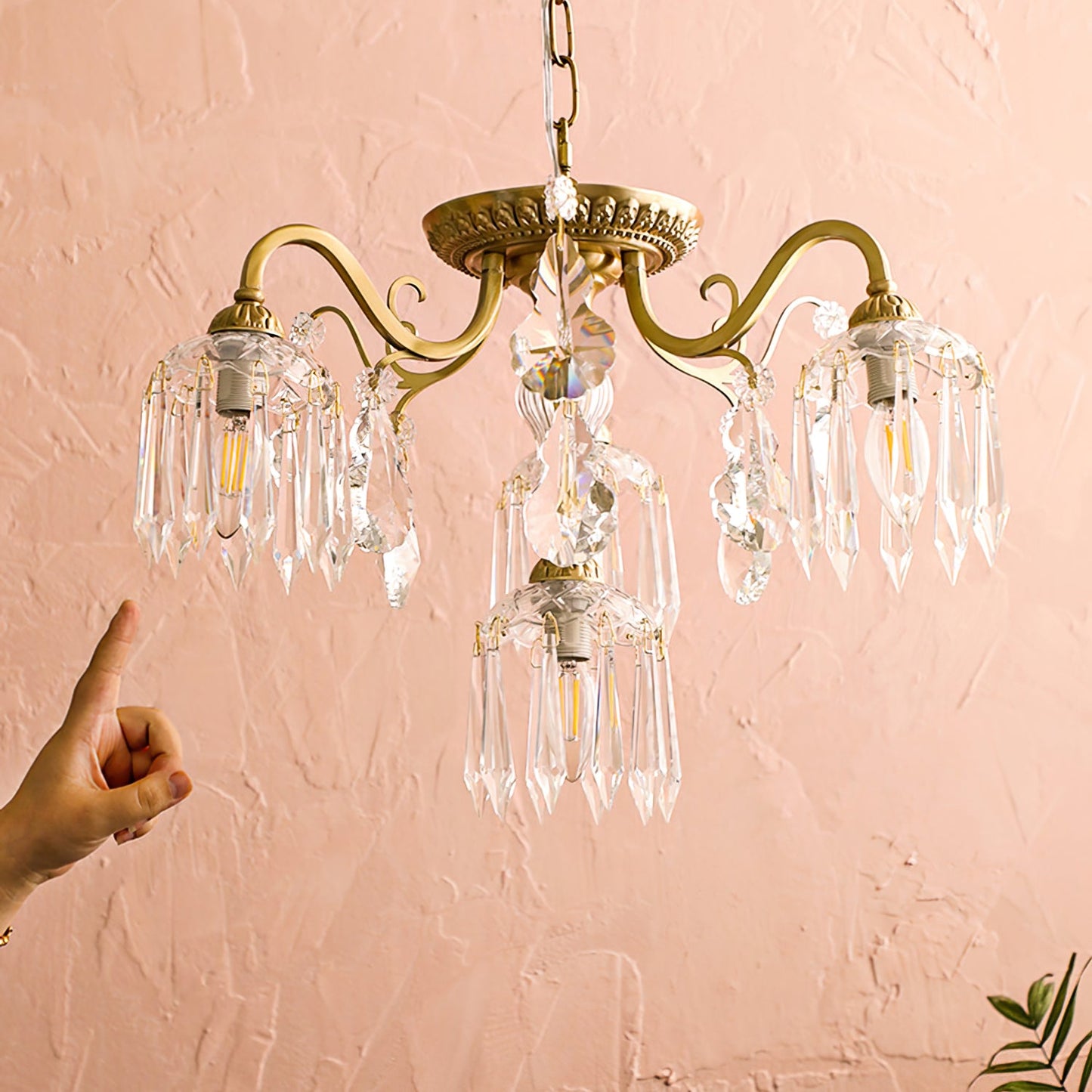 Astrid Droplet Glass Chandelier