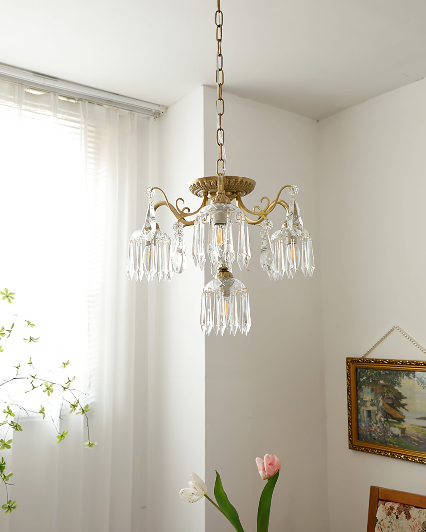 Astrid Droplet Glass Chandelier