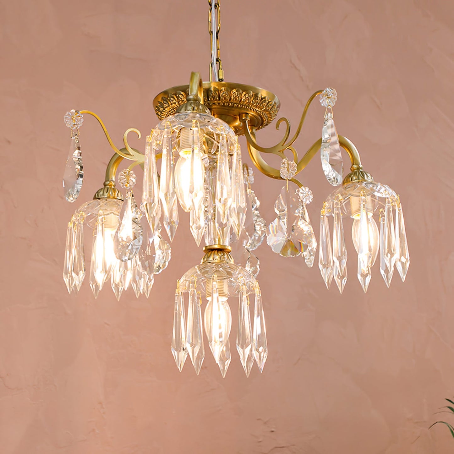 Astrid Droplet Glass Chandelier