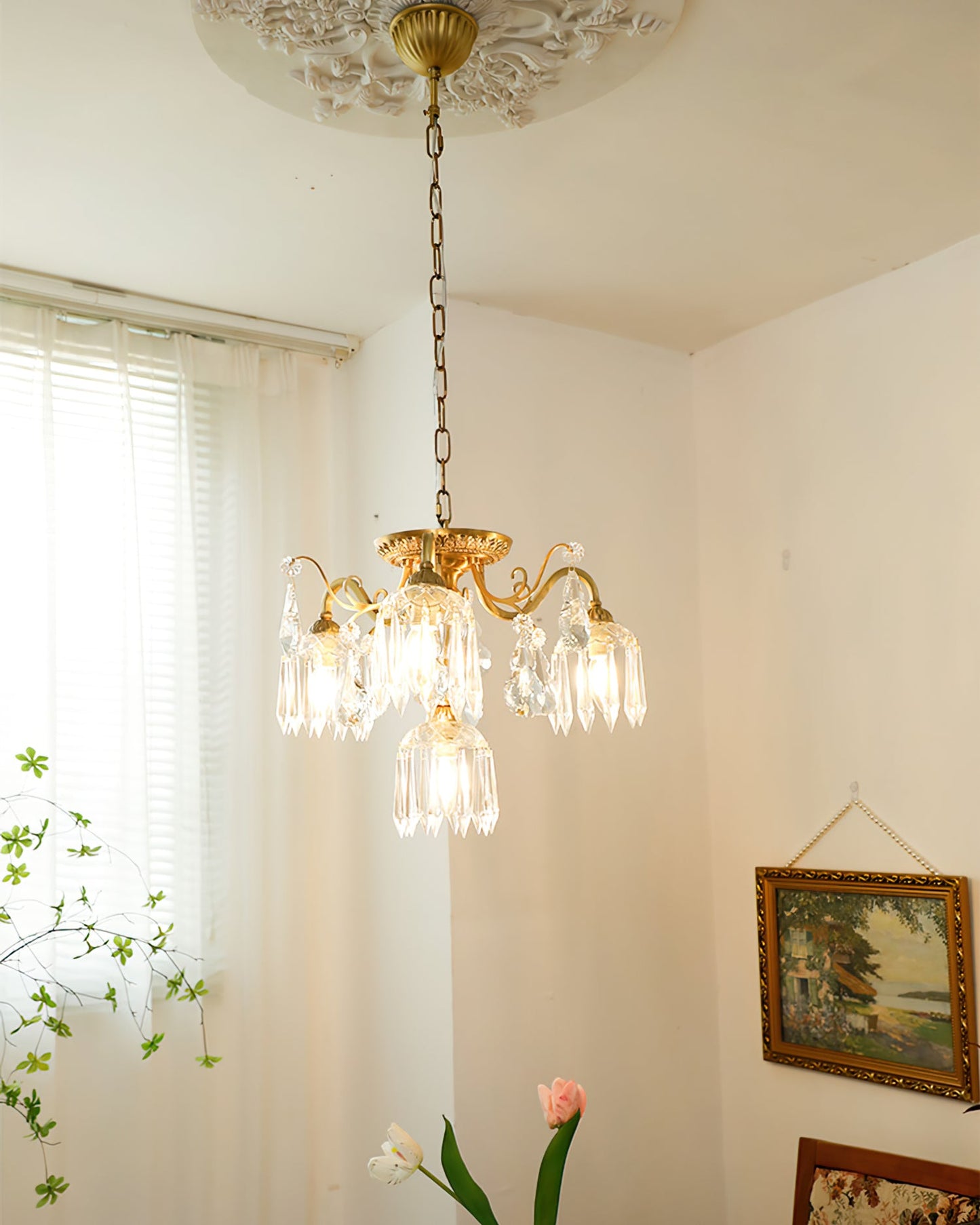 Astrid Droplet Glass Chandelier