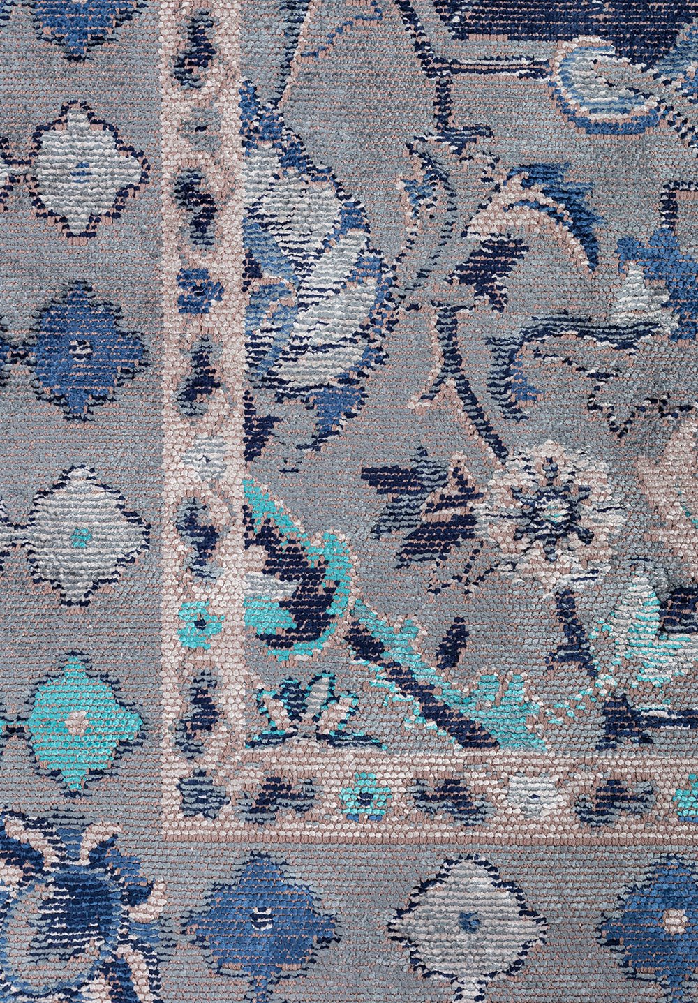 Bastille Dark Blue - Turquoise Rug
